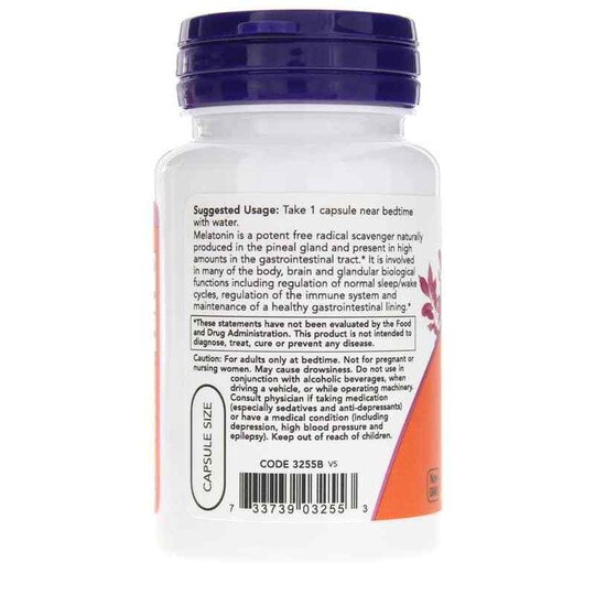Melatonin 3 Mg, NOW